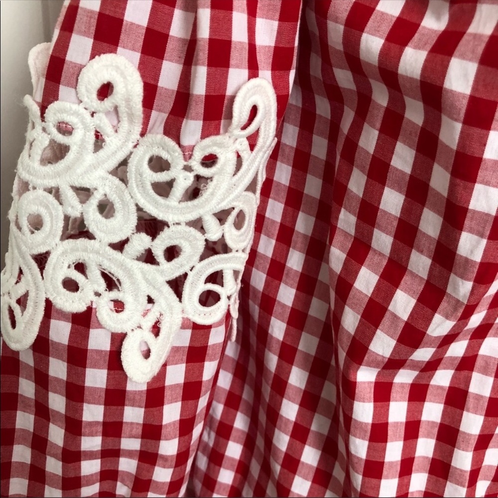 Romeo & Juliet Couture off shoulder gingham dress - Picture 6 of 6